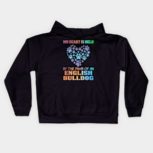 Cute english bulldog Kids Hoodie